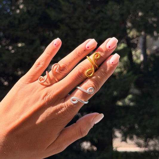 Wire rings x3