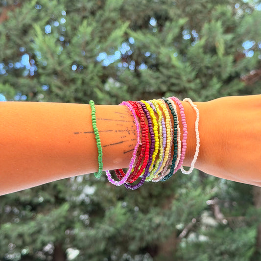 Bead bracelets x5