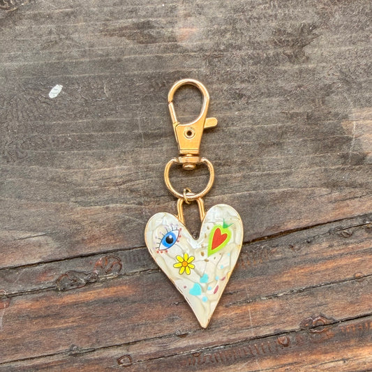 Heart keychain