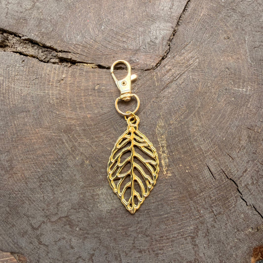 Leaf keychain