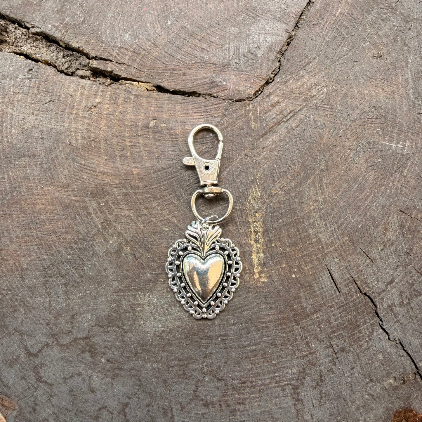 Heart keychain